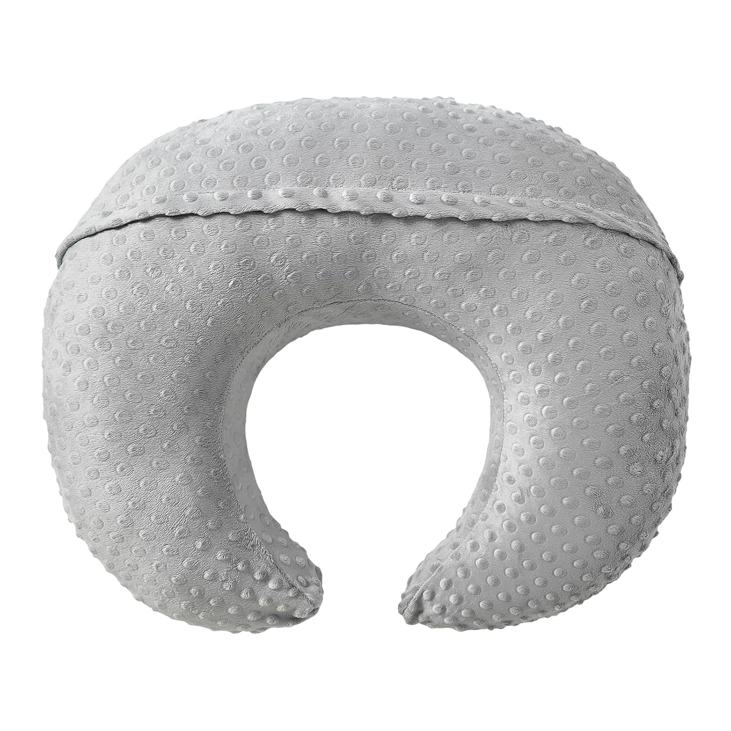 ESEN Plus Size Nursing Pillow and Body Positioner for Breast Feeding and Bottle Feeding, Ultra Soft Baby Breastfeeding Pillows with Removable Nursing Pillow Cover for Mom and Baby (Gray)